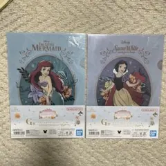 未開封　未使用　一番くじ　ディズニープリンセス　G賞　クリアファイル　2点セット