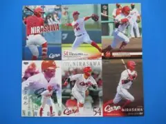 韮澤雄也　６枚セット　広島カープ　BBM