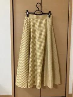 EMMAJAMES チェック　ロングスカート