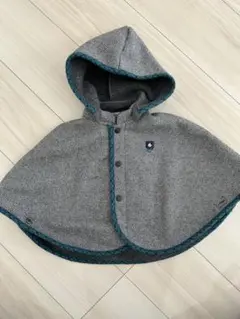 familiar フード付きベビーポンチョ