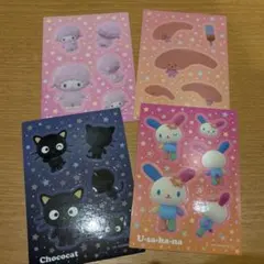 サンリオキャラクターズ　ステッカー　シール　セリア　seria
