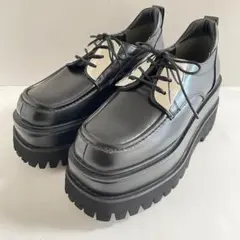 極美品✨ HARE ハレ　メタル　レースアップシューズ 厚底　23.0cmのサムネイル