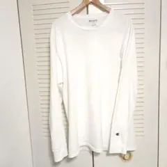 Champion 長袖Tシャツ ホワイト Lサイズ