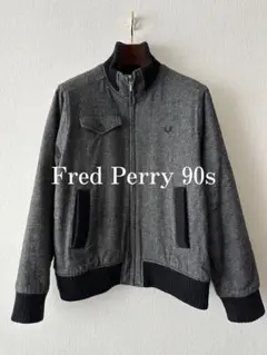 Fred Perry 90s Wool Harrington Jacket