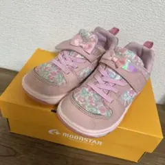 ムーンスター キャロット ピンク 18.5cm キッズスニーカー 子供用靴