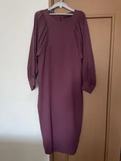 KBF+★袖ボリュームIラインワンピース