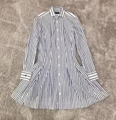 RALPH LAUREN ストライプ シャツワンピース（サイズ０）　XS 150
