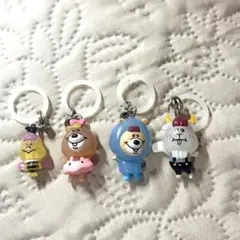 KUMATAN クマタン くまたん めじるしチャーム　 4個セット　平成レトロ