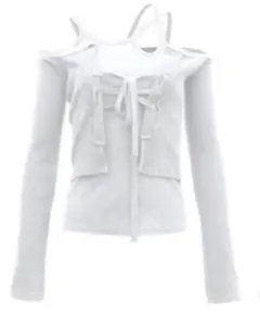 【値下げ】NACHE 2-PIECE ビスチェ カーディガン トップス セット