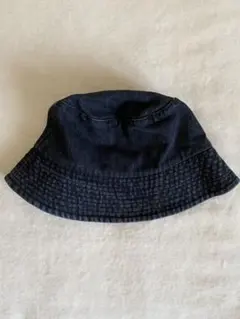 バケットハット　ブラックデニム　カジュアル