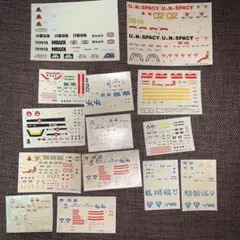 当時物】マクロス メガロザマック ロボダッチ 水転写デカール 20枚超