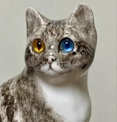 サイズ2　ウィンスタンレイキャット　ケンジントンキャット　キジトラ猫　貫入無し❣️