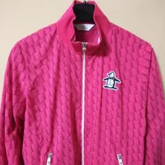 Munsingwear　マンシングウェア　ペンギン柄　フルジップナイロンJKT