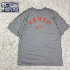 KENZOケンゾー　ヴィンテージ葛飾北斎タグ　バックロゴTシャツ　XLサイズ相当のサムネイル