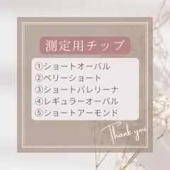 測定用ネイルチップ