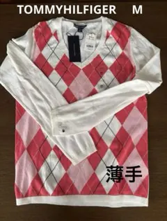 【新品タグ付き】TOMMY HILFIGER ニットセーター　アーガイル柄