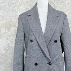 IENA LA BOUCLE カシミヤ混 ダブルジャケット日本製 グレンチェック