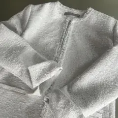 セオリーリュクス　2024年　ツイードジャケット　セレモニー　水色系　38サイズ