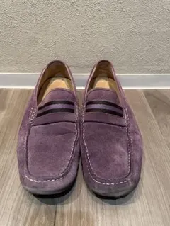 BALLY スエード ローファー パープルのサムネイル