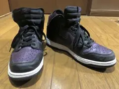 NIKE DUNK HIGH ブラック パープル フラグメントのサムネイル