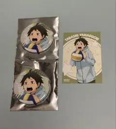 ハイキュー!! グリッター缶バッジ ヨーショー!! 山口忠