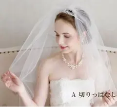 ANNAN WEDDING ミディアムベール フロント＋20cm 切りっぱなし