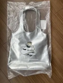 台湾 スターバックス スターラックス トートバッグ シルバー