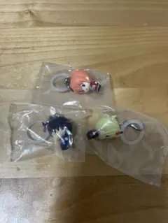 銀魂　めじるしアクセサリー　新八　神楽　月詠　 3点セット