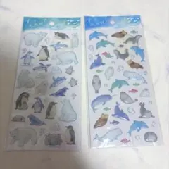 すいさい水族館 ジュエルステッカー　2枚セット