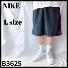 ナイキ ドライフィット ハーフパンツ ショートパンツ 黒 赤ライン メンズ L