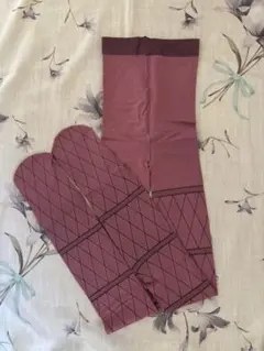 JAMGARDEN テキスタイルタイツ 80デニール　渋めピンク