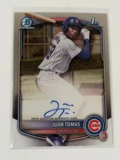 Juan Tomas 1st Bowman Auto Topps