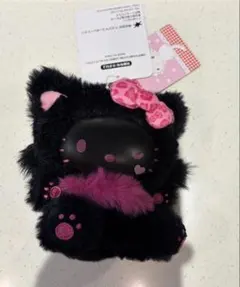 ハローキティ ファインフェイスキャット 黒　ぬいぐるみのサムネイル