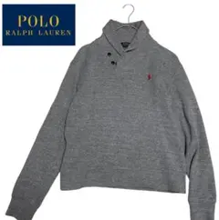 ポロラルフローレン　現行　M相当　ショールカラー　ジャージー　ヘチマ　ポニー