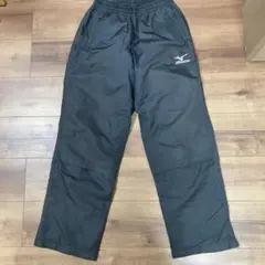 ミズノ ウィンドブレーカー ウォームアップパンツ S グレー チャコール