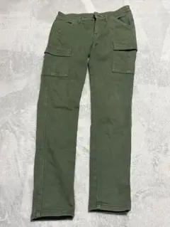 UNIQLO ユニクロ カーゴパンツ オリーブ レディース ウエスト58