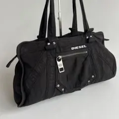 ディーゼル DIESEL ミニボストンバッグ デニム生地 ブラック - メルカリ