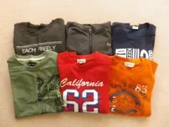 【まとめ売り】男の子裏起毛トレーナー５点、パーカー１点☆１６０㎝