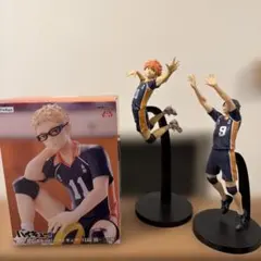 こ*ん様 ハイキュー ポージングフィギュア 日向 影山 月島 ぬーどるストッパー