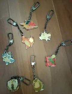 ポケモン 初代 メタルキーホルダー メタルチャーム　7個セット