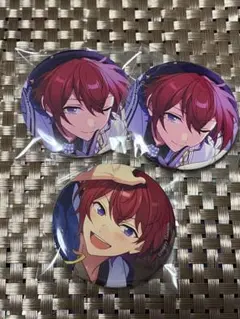 あんスタ Knights 朱桜司 テーマスカウト缶バッジ ホワイトブリム