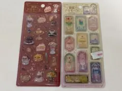 きゅるるんシール　 喫茶アラモード シール ブリュレ　ステンドグラス