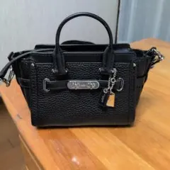 COACH 2way ハンドバッグ ショルダーバッグ ブラック