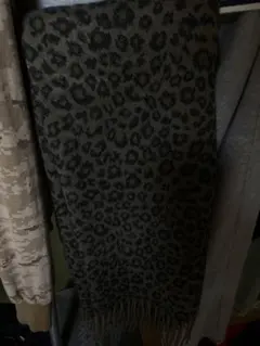 y2k グランジ ヒョウ柄　ストール　マフラー　平成　ギャル　ホスト レオパード