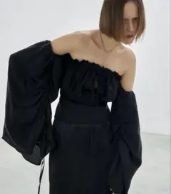 JOSEMOON CUPLA OFF SHOULDER/キュプラオフショルダー