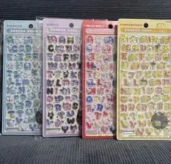 【正規品】【新品未開封】ボンボンドロップシール サンリオmoji 4種 文字