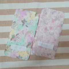 ハーフハンカチ4枚セット【女の子向け】20×10cm ポケットサイズ 通園