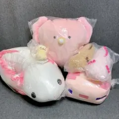 ケアベア ぬいぐるみバニティポーチ 寝そべりBIGぬいぐるみ フェイス