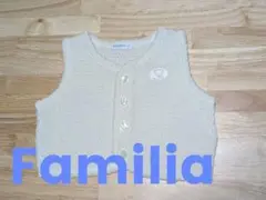 familiar ベビー 新生児 お宮参り ベスト 50 60 アイボリー