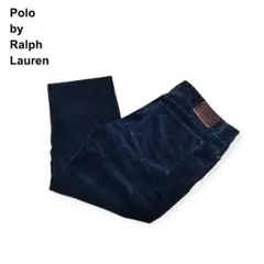 USA古着ポロバイラルフローレンコーデュロイパンツ太畝フェード 34×30